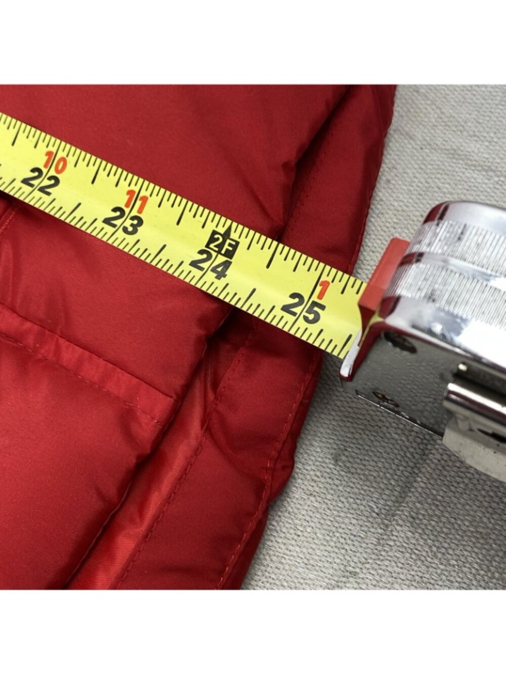 NEW Lands End Silver Premium Down 600 Filled RED Womens XS Coat *READ DESCRIPT* - Picture 9 of 15